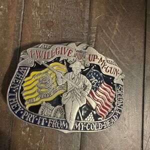 1985 Buckle Baker Silver Belt Buckle